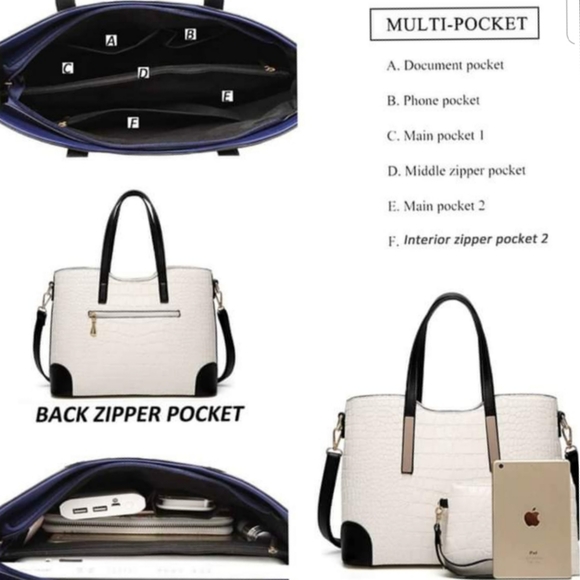 Top zipper closure handbag for women - Picture 2 of 2